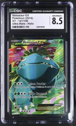 CGC 8.5 Venusaur EX 2014 XY 141/146 Ultra Rare Holo Pokemon Card - Image 1