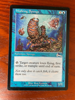 MTG Walking Sponge CARD SINGLE USED EXCELLENT CONDITION SEE PHOTOS - Image 1