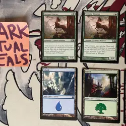 8x MTG Miscut Error Lot - Gyre Sage + Commons/Lands - NM - Misprint MTG Cards - Image 2