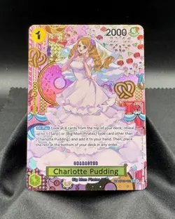 One Piece - Charlotte Pudding OP03-112 SP Alt Art Two Legends OP-08 Card English - Image 1