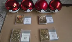 (4) 1999 Pokemon 23K Gold Plated Trading Cards. Mewtwo Charizard Pikachu READ - Image 1