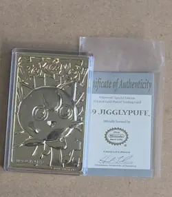 (4) 1999 Pokemon 23K Gold Plated Trading Cards. Mewtwo Charizard Pikachu READ - Image 3