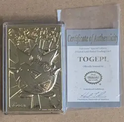 (4) 1999 Pokemon 23K Gold Plated Trading Cards. Mewtwo Charizard Pikachu READ - Image 4