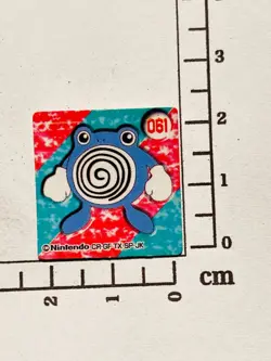 Poliwhirl Pokemon Minimi Card flake No. 061 Vrey Rare Japan Nintendo F/S - Image 2