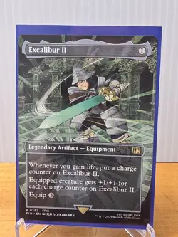 ~ Excalibur II (Borderless) ~ #352 ~ Universes Beyond: FINAL FANTASY ~ MTG ~ - Image 1