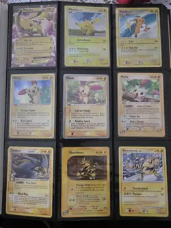 Pokemon Cards In A Binder Damaged Condition - Image 1