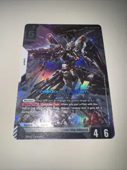 Freedom Gundam - GD01-065 LR GUNDAM TCG CARD GAME FOIL ENGLISH NEWTYPE RISING - Image 4