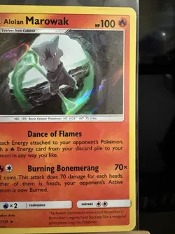 ALOLAN MAROWAK - 12/111 Crimson Invasion NM - Holo Rare - Pokemon TCG Card - Image 3