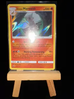 ALOLAN MAROWAK - 12/111 Crimson Invasion NM - Holo Rare - Pokemon TCG Card - Image 4