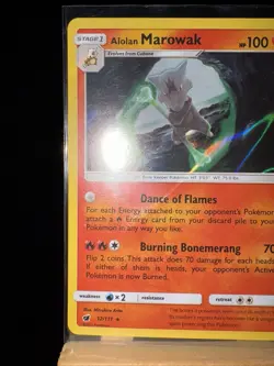 ALOLAN MAROWAK - 12/111 Crimson Invasion NM - Holo Rare - Pokemon TCG Card - Image 5