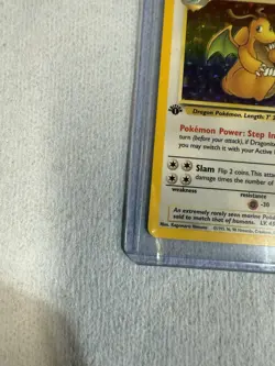 Dragonite 4/62 Holo 1st Edition Fossil Pokemon Card Rare #4 Original 4 - Image 2