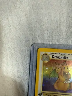 Dragonite 4/62 Holo 1st Edition Fossil Pokemon Card Rare #4 Original 4 - Image 5