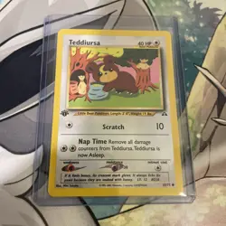 Pokemon Teddiursa TCG Neo Discovery Card 65/75 1st Edition Common - Image 3