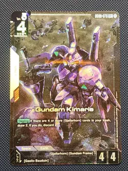 Gundam Card Game TCG GD02-070 Dual Impact Gundam Kimaris LR+ Alt Art - Image 1