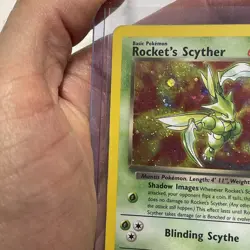 Pokemon WOTC Gym Heroes Unlimited Rocket's Scyther 13/132 Holo Rare MP+ Card - Image 5