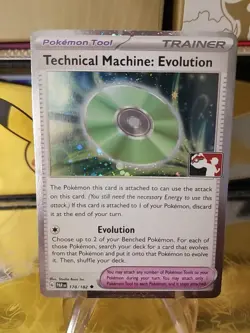 Technical Machine: Evolution Holo Prize Pack Series 5 Promo Pokemon Card NM/LP - Image 1