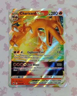 Charizard Vstar 019/159 Crown Zenith Ultra Rare Holo Card Pokemon TCG NM - Image 1