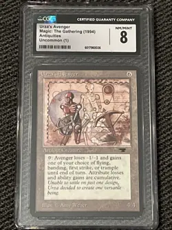 Antiquities Urza's Avenger MTG CGC Grade 8 Magic The Gathering Free Shipping - Image 1