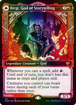 Birgi, God of Storytelling (Showcase) Kaldheim NM MTG Foil - Image 1