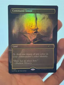 1X FOIL Command Tower BORDERLESS MINT MTG Magic Secret Lair Commander CEDH - Image 2