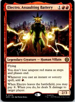 Electro, Assaulting Battery R Marvel's Spider-Man 76 NM - Image 1