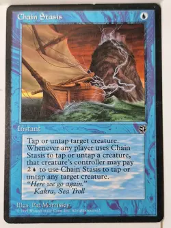 Chain Stasis - Homelands - Magic the Gathering MTG Nice! - Image 1