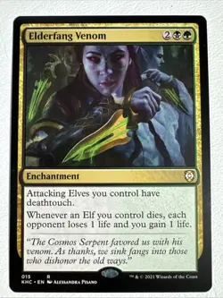 Elderfang Venom - Regular Rare #15 NM/MINT Kaldheim Commander MTG - Image 1