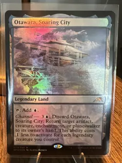 MTG Otawara, Soaring City (271/606) Kamigawa Neon Dynasty LP FOIL - Image 1