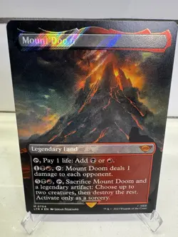 Mount Doom (Borderless) (Surge Foil) Universes Beyond: the Lord of the Rings:... - Image 1