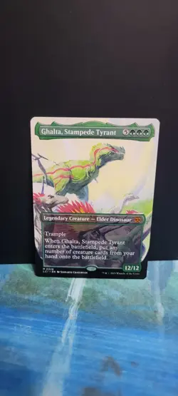 Magic The Gathering Lost Caverns of Ixalan Ghalta, Stampede Tyrant Borderless - Image 1