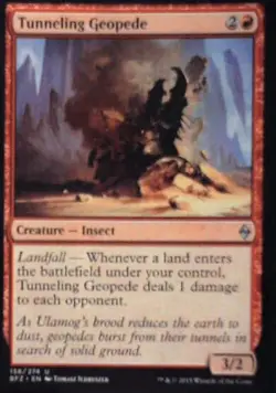 Tunneling Geopede - Battle for Zendikar: #158, Magic: The Gathering Nm R243 - Image 1