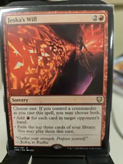 Jeska's Will Commander Legends Rare Magic The Gathering NM - Image 1