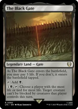 [1x] The Black Gate Near Mint, English The Lord of the Rings Commander MTG Magic - Image 1