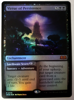 MTG Wilds of Eldraine - Virtue of Persistence - FOIL Mythic 0115 - NM - Image 1