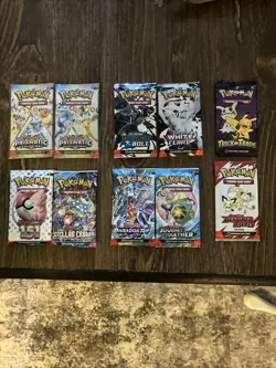 pokemon pack lot! (10 packs) 151, Prismatic, Black Bolt, White Flate, etc SEALED - Image 1
