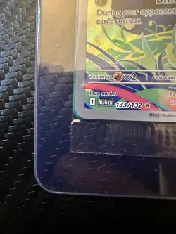 SEALED bulbasaur 133/132 STAMPED MEGA EVOLUTIONS POKEMON CARD GRADEABLE - Image 3