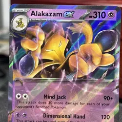 Pokemon Alakazam ex SVP 50 Promo NO STAR HOLO ERROR NM - Image 4