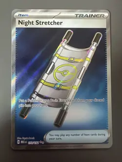 Pokemon TCG Night Stretcher 173/132 Ultra Rare Full Art Trainer - Mega Evolution - Image 1
