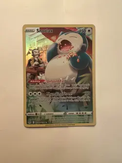 Pokemon TCG Snorlax Trainer Gallery TG10/TG30 Lost Origin Holo Ultra Rare - Image 1