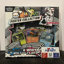 Pokemon Scarlet & Violet Black Bolt White Flare Poster Collection Box - Image 1