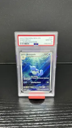 2023 POKEMON MEW EN-151 ILLUSTRATION RARE #171 WARTORTLE PSA 10 - Image 1