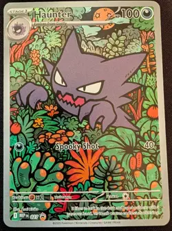 Haunter 027 Me: Mega Evolution Promo Black Star Illustration Rare Pokemon NM EN - Image 1