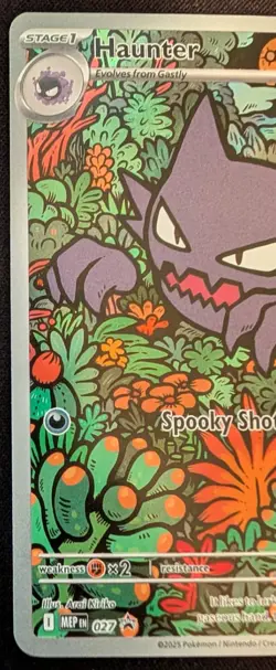 Haunter 027 Me: Mega Evolution Promo Black Star Illustration Rare Pokemon NM EN - Image 2