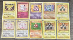 Holo Rare Evolutions Pokemon TCG LOT (10) Zapdos, Nidoking, Hitmonchan MP/LP - Image 1
