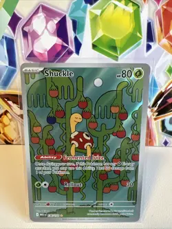 Shuckle 136/132 Illustration Rare (IR) Holo - Pokemon TCG Mega Evolution - NM - Image 1