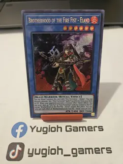 Yu-Gi-Oh Brotherhood Of The Fire Fist Eland FIGA 1st Secret Rare Light Played - Image 1