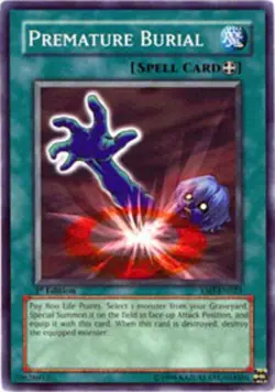 Yugioh! LP Premature Burial - YSD-EN023 - Common - Unlimited Edition Lightly Pla - Image 1