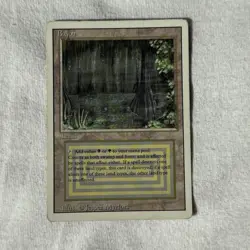 MTG Bayou Revised Edition Regular Rare Card - Magic The Gathering - Image 1