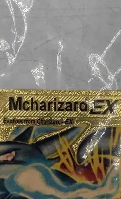 Pokemon Gold Mcharizard Ex Metal Mega Rare Wild Blaze Trading Card - Image 4