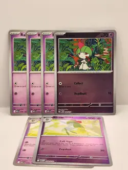 Pokemon Card - Ralts 058/132 - ×4 Kirlia 059/132 - ×2 Playset - Mega Evolution - Image 1